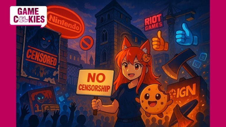 Game Cookies newsletter artwork on AI blunders, NSFW content backlash, and the JRPG genre comeback