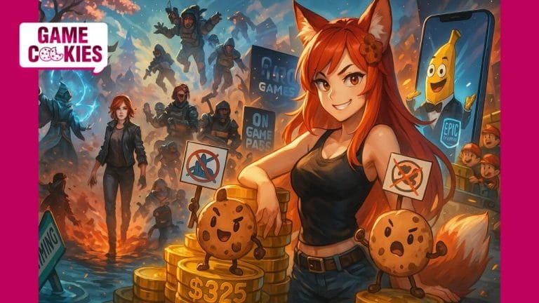 Game Cookies newsletter artwork on gamer spending habits, Joseon magic themes, and courtroom comebacks