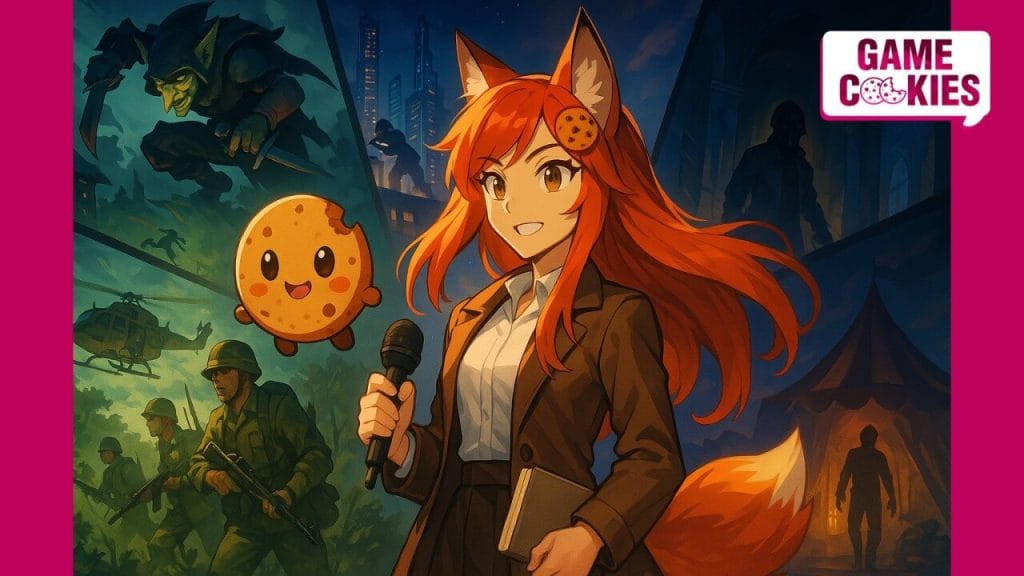 Game Cookies special coverage artwork of the Future Games Show at Gamescom 2025