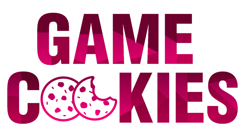 Game Cookies logo with cookie bite