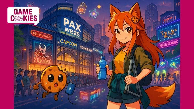 Game Cookies artwork covering PAX West Survival and the Seattle Showdown convention experience