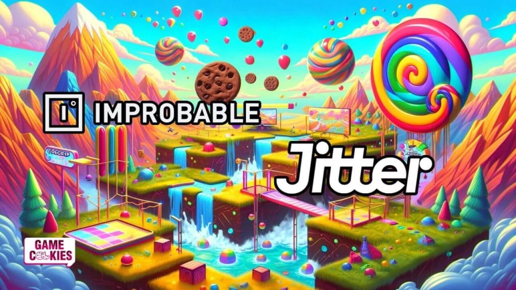 Jitter game interview in Game Cookies Dialogz where Twitch chat takes control of gameplay